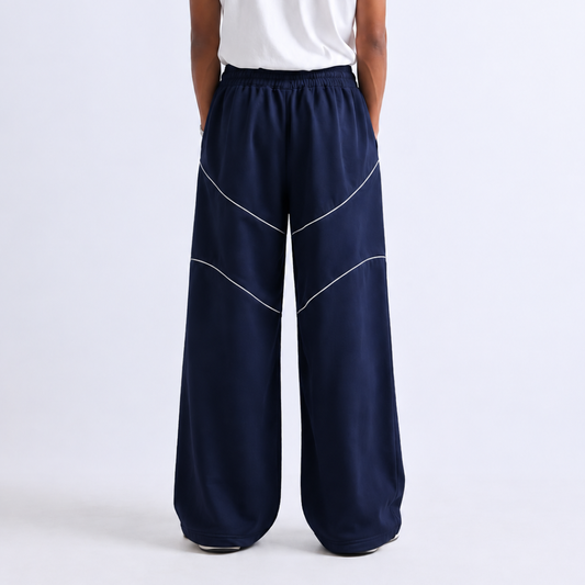 Sanewild TRACE Contrast-Line Relaxed Joggers (Blue)