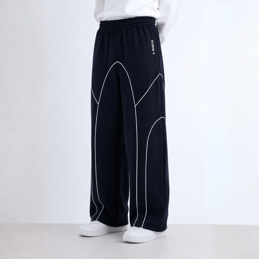 Sanewild TRACE Contrast-Line Relaxed Joggers (Blue)