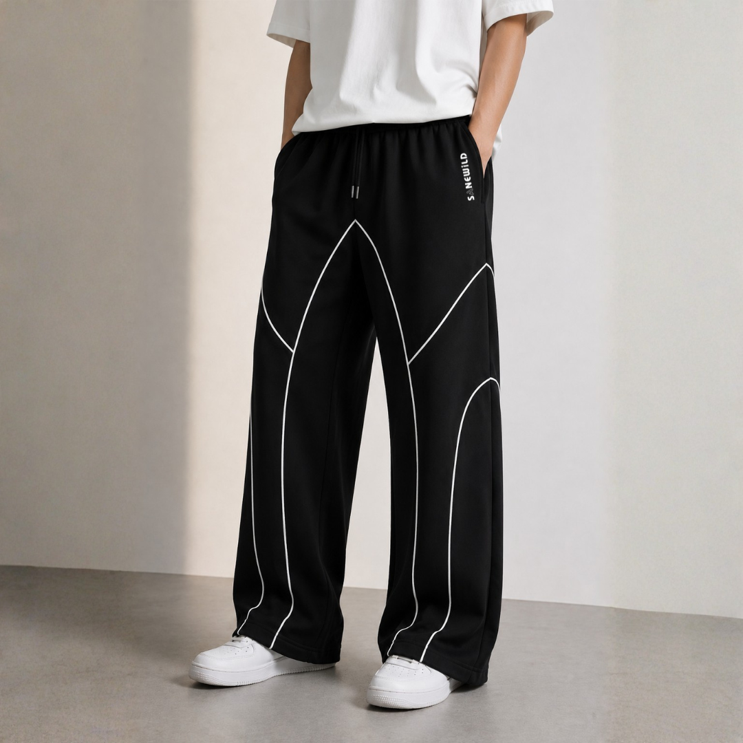 Sanewild TRACE Contrast-Line Relaxed Joggers