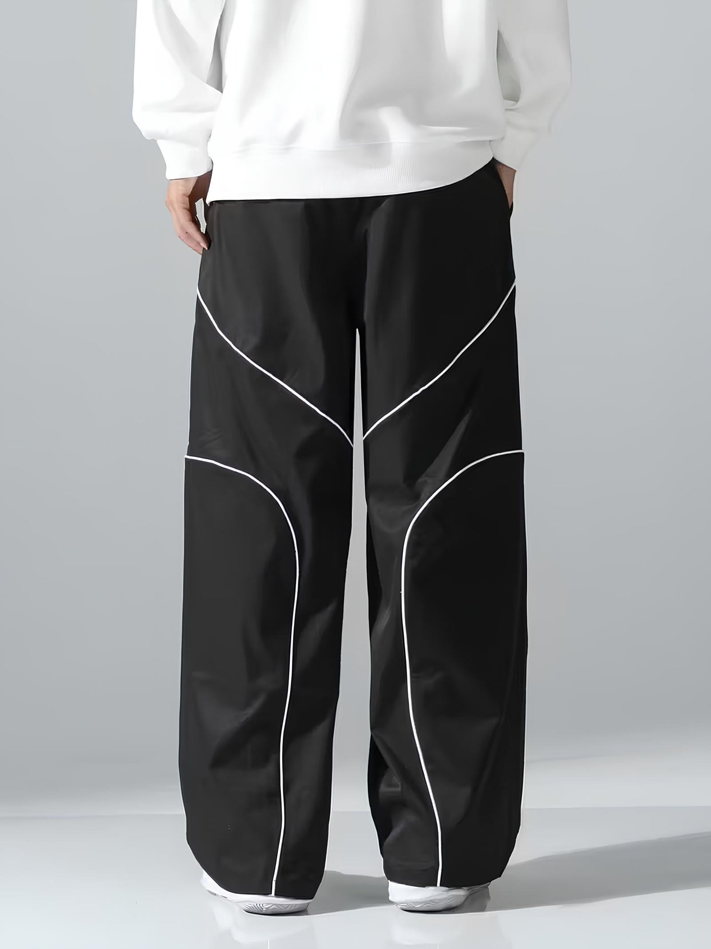 Sanewild Relaxed Fit Contrast-Lined Joggers